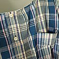 Chemise d'homme transformée en top pour môa