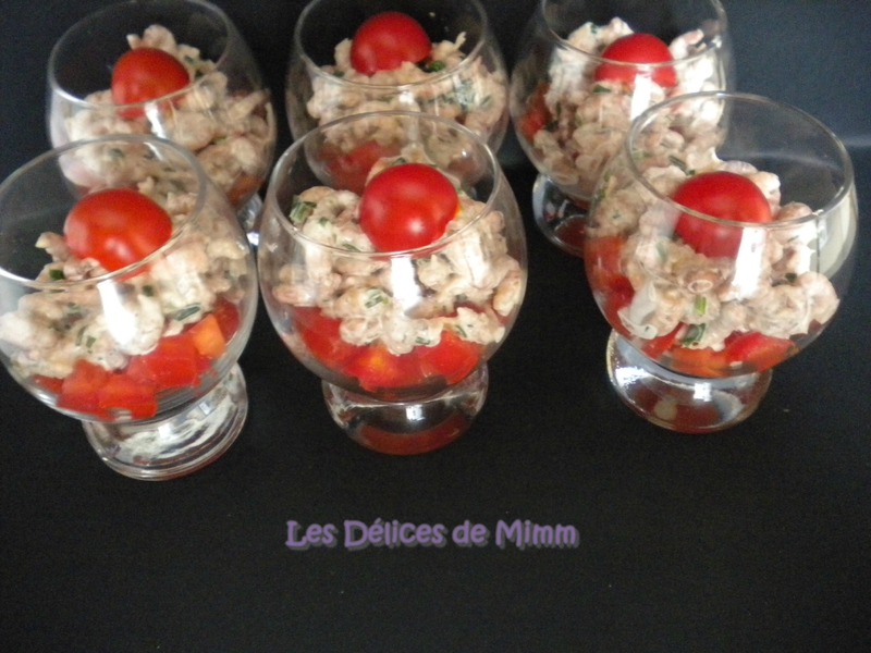 La verrine tomate-crevette déstructurée 3
