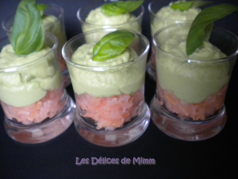 La verrine Tartare de saumon fumé à l’avocat 3