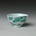 Wine cup with bamboo (one of a pair), qing dynasty (1644–1911), yongzheng mark and period (1723–35)