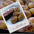 Côte de bœuf marinée et ses pommes de terre rôties (plancha)