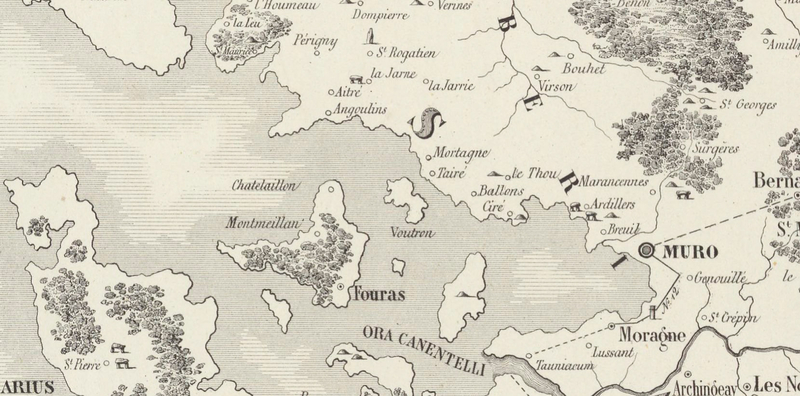 Géographie du Golf du Castrum Alionis devenu la cité engloutie de Châtel-aillon