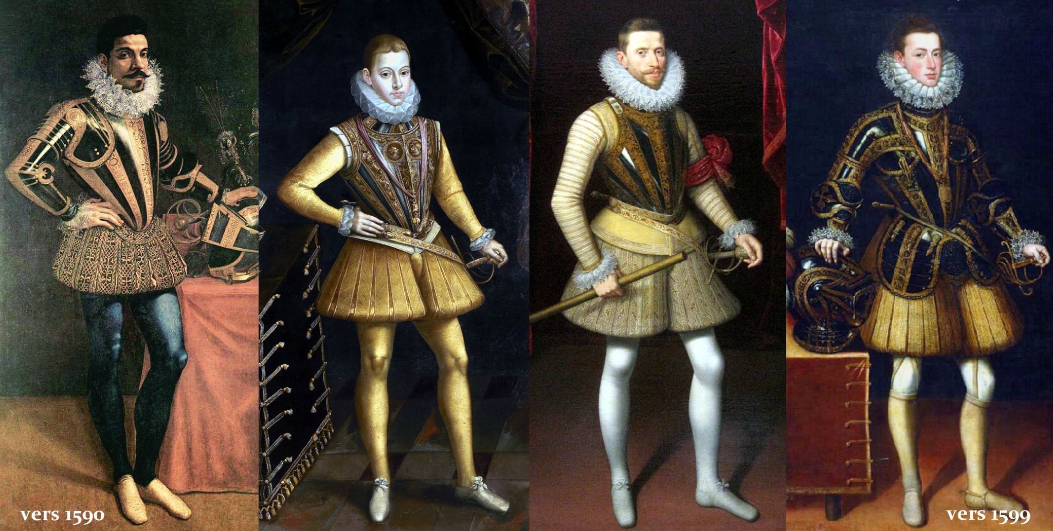 Portraits espagnols 1590-1599