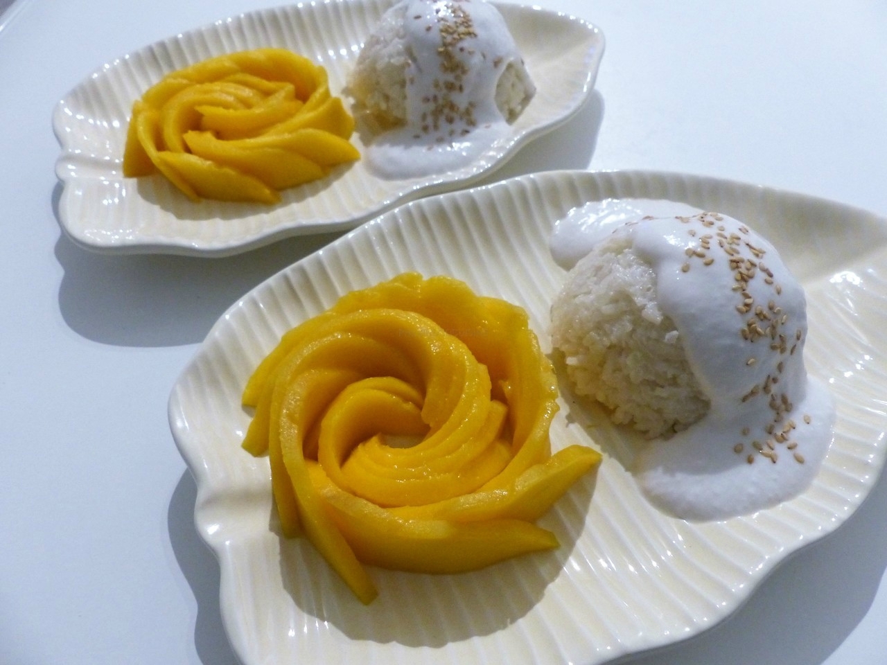 Khao niao mamuang – Riz gluant au lait de coco & mangue - Cuisiner sans  Gluten