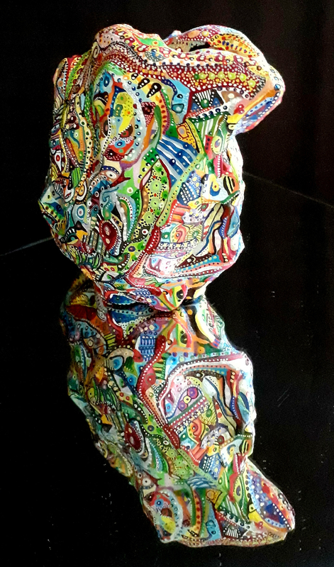 ©Hervé THAREL-SCHMIMBLOCK'S 07 morphê 2020 - T7 sur argile±19,5x8cm 1
