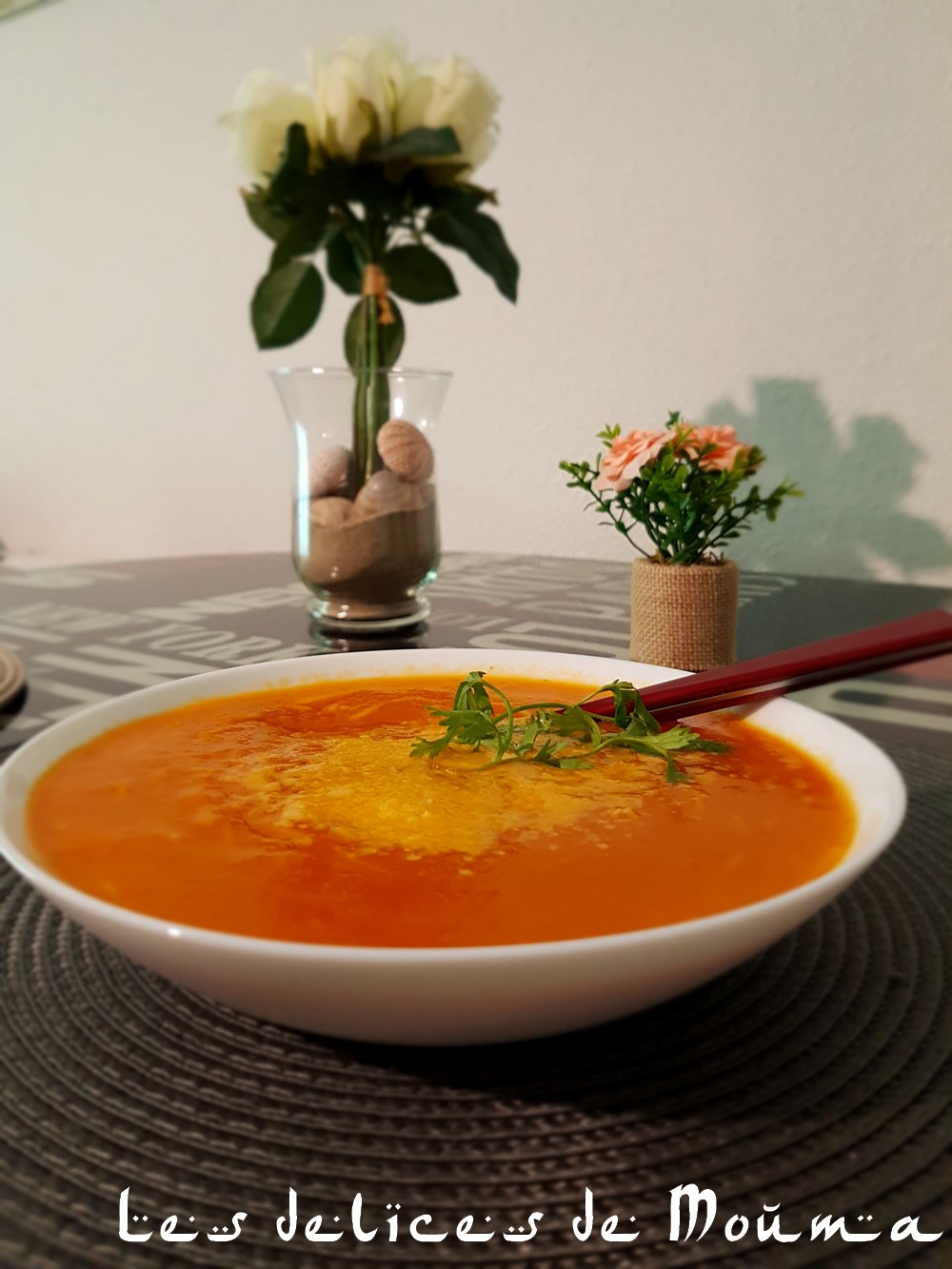 Soupe à La Tomate Vermicelle Thermomix Velouté aux légumes du soleil au vermicelle - les délices de Mouma