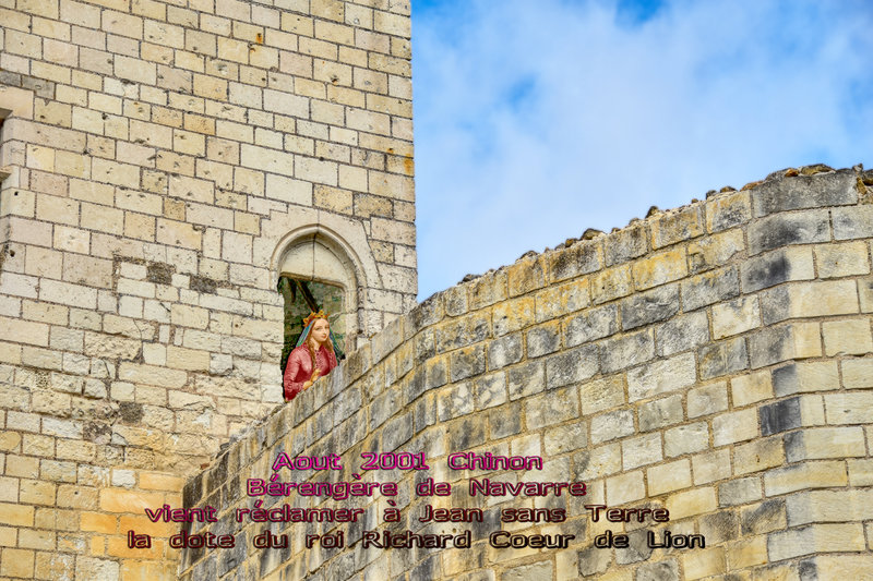 Aout 2001 Chinon - Bérengère de Navarre vient réclamer à Jean sans Terre la dote du roi Richard Coeur de Lion