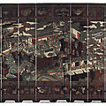 A twelve-panel coromandel lacquer screen, 18th century