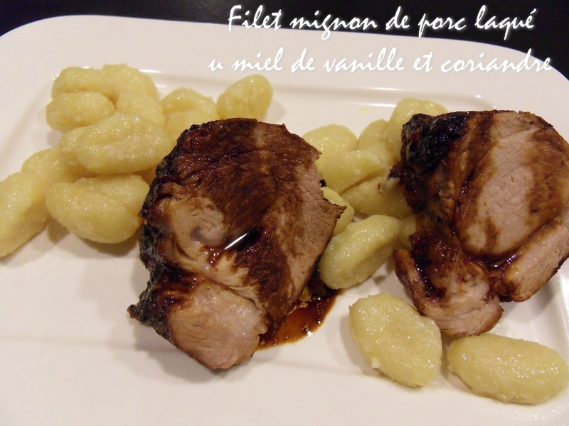 Filet Mignon De Porc Laque Au Miel De Vanille Et Coriandre