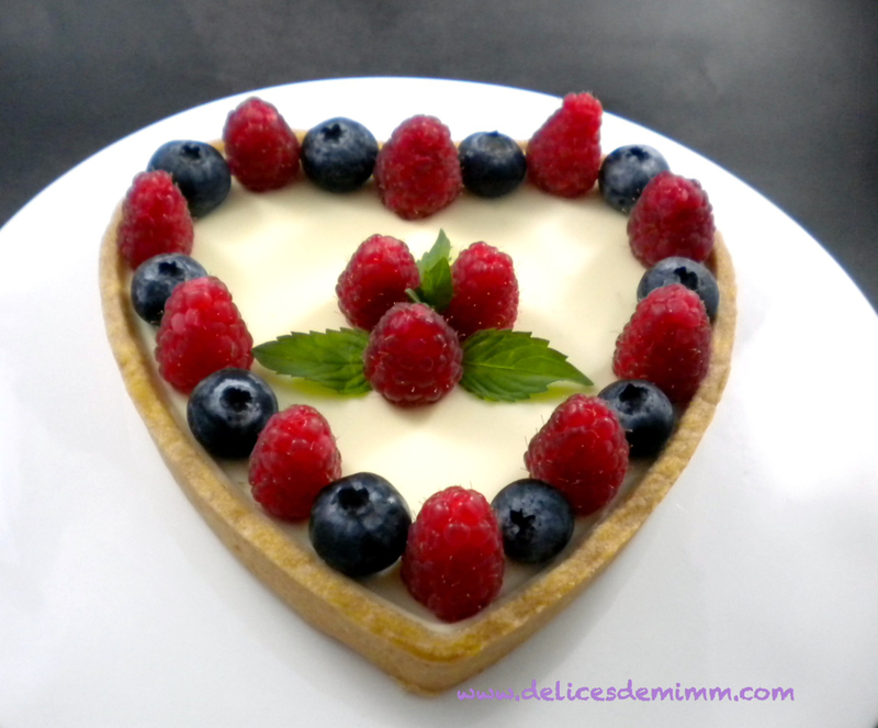 Tarte panna cotta framboises et myrtilles 2