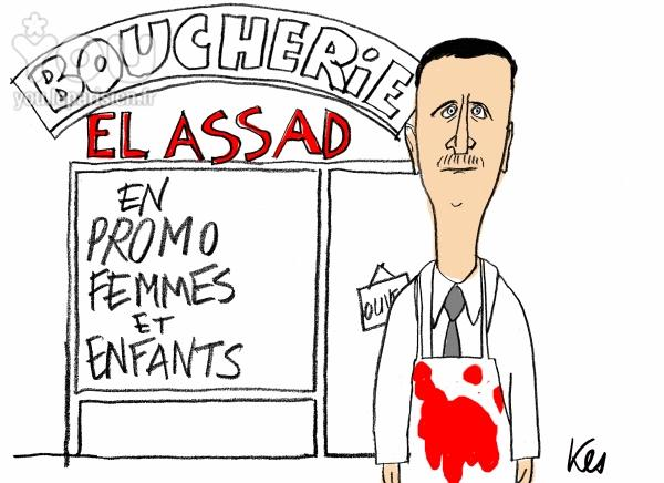 Humour Le Boucher El Assad Grincheuxmarrant