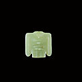 A celadon jade 'bird' amulet, neolithic period, hongshan culture (c. 3800-2700 bc)