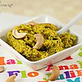 Tartinade de courgettes aux noix de cajou & au curcuma
