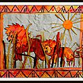 Le lion dans la savane
