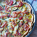 Tarte courgette et tomates