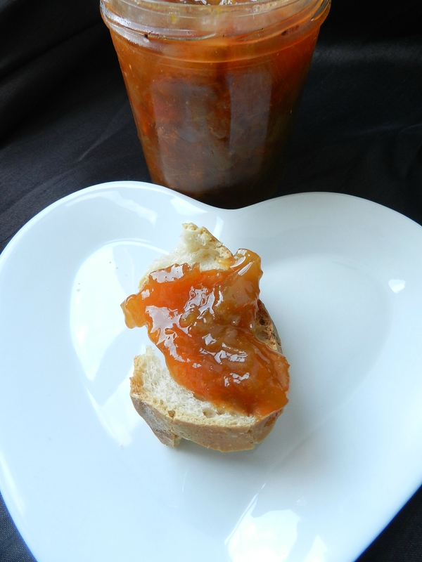 confiture rhubarbe/abricot c'est pas d'la tarte