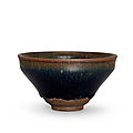 A jian 'hare's fur' temmoku bowl, song dynasty (960-1279)
