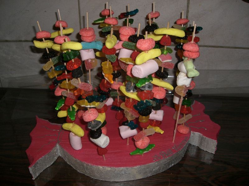 Brochette De Bonbon Bapteme Mille Et Un Bonbons