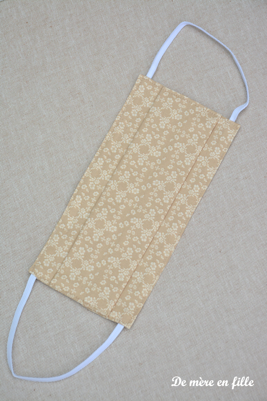 beige fleuri
