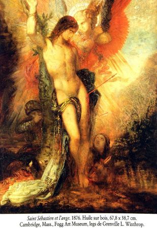 St Sebastien et l'ange gustave moreau