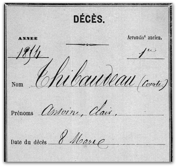 THIBAUDEAU décès z