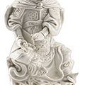 A blanc-de-chine figure of zhenwu, qing dynasty, 18th century