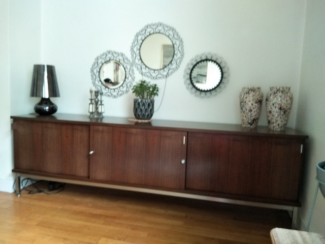 enfilade airborne design 1960 dls Knoll palissandre