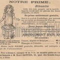 Réclame: poupée bleuette 1905