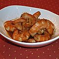Wok de crevettes au paprika