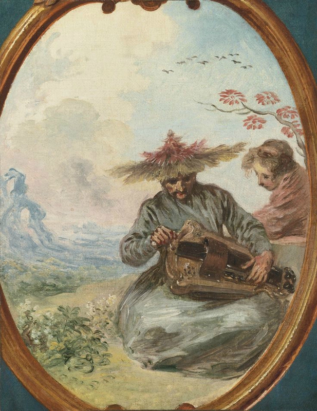 Jean Antoine Watteau (Valenciennes 1684 - 1721 Nogent-sur-Marne), Viosseu or Chinese musician